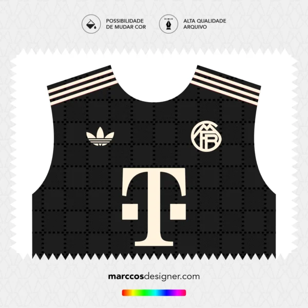 Arte Vetor Terceira Camisa Bayern de Munique 2025.2026