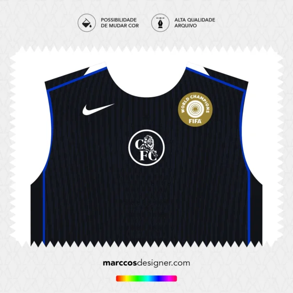 Arte Vetor Terceira Camisa Chelsea 2025.2026