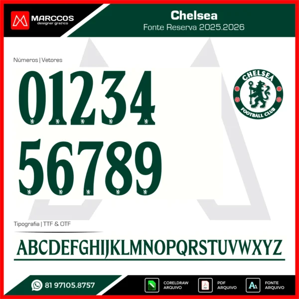 Fonte Chelsea 2025.2026