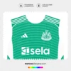 Arte Vetor Camisa Newcastle Reserva 2025.2026