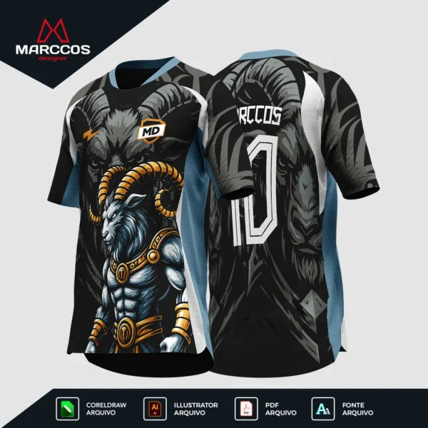 Arte Camisa Interclasse Lobo