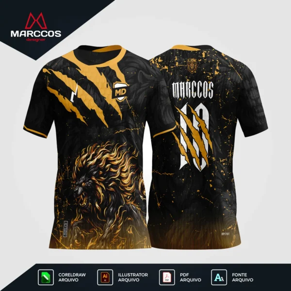 Arte Camisa Interclasse Leão