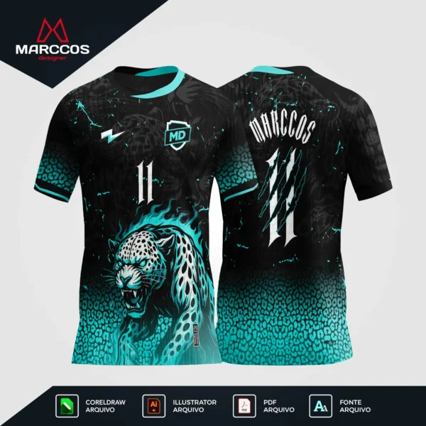 Arte Camisa Interclasse Onça