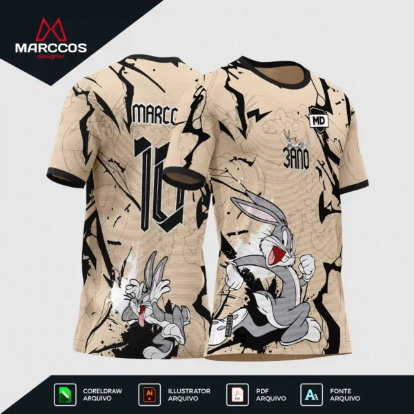 Arte Camisa Interclasse Pernalonga