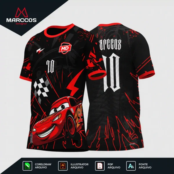 Arte Camisa Interclasse Relâmpago McQueen