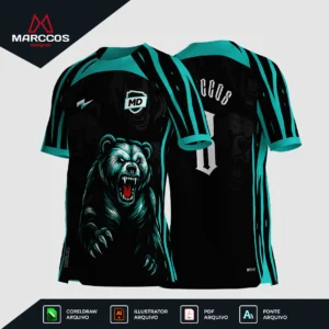 Arte Camisa Interclasse Urso