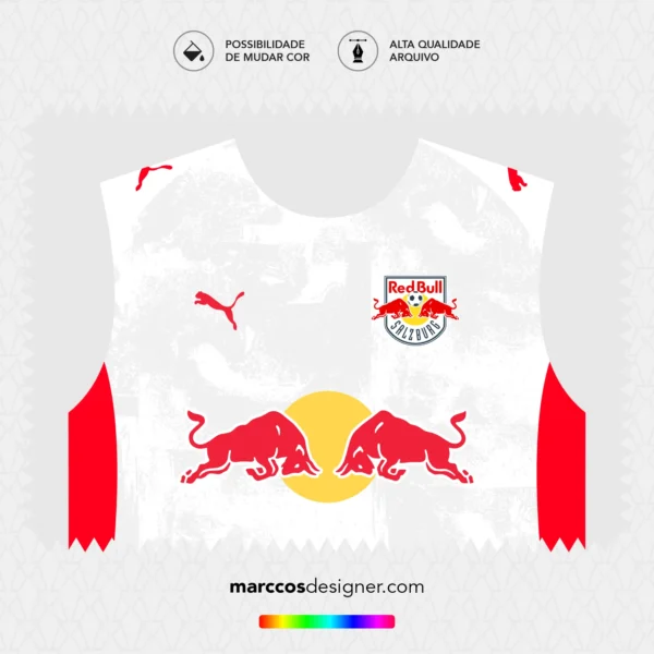 Arte Vetor Camisa Salzburg Reserva 2025.2026