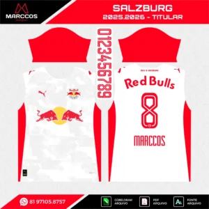 Arte Vetor Camisa Salzburg Reserva 2025.2026