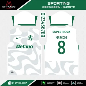 Arte Vetor Terceira Camisa Sporting 2025.2026