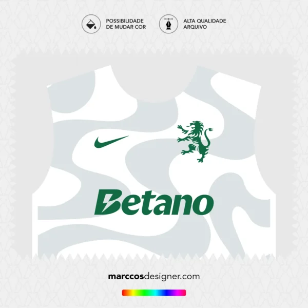 Arte Vetor Terceira Camisa Sporting 2025.2026