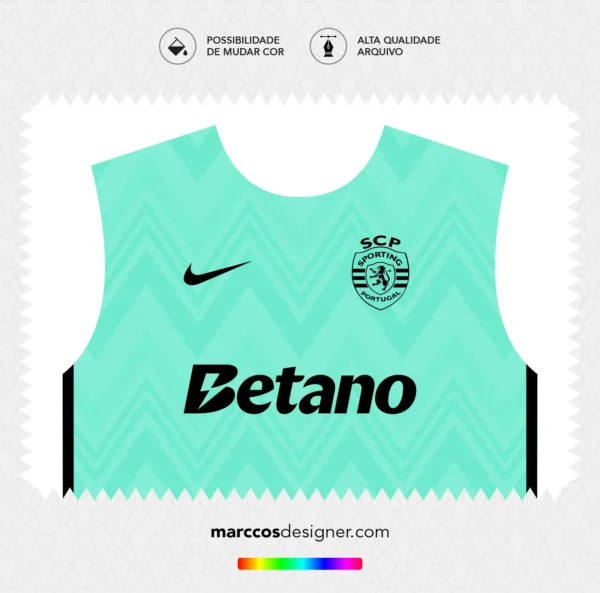 Arte Vetor Terceira Camisa Sporting 2025.2026 Arte Vetor Terceira Camisa Sporting 2025.2026