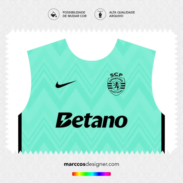 Arte Vetor Terceira Camisa Sporting 2025.2026