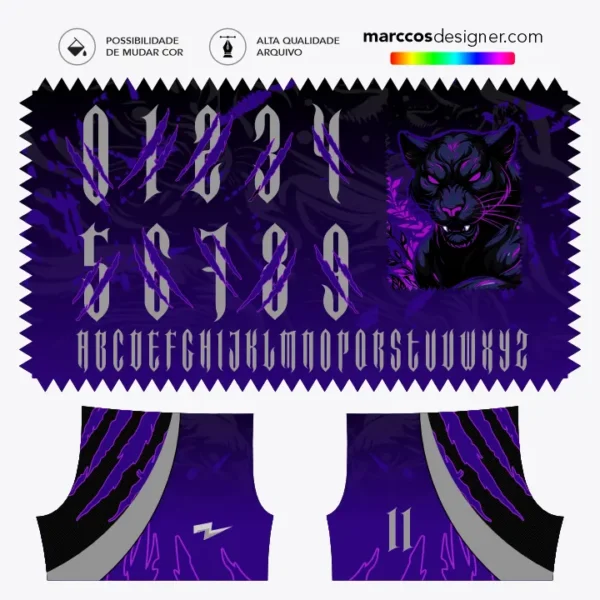 Arte Camisa Interclasse Pantera Arte Camisa Interclasse Pantera