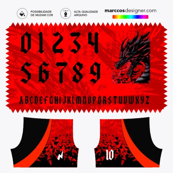 Arte Camisa Interclasse Dragão Arte Camisa Interclasse Dragão