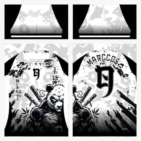 Arte Camisa Interclasse Panda