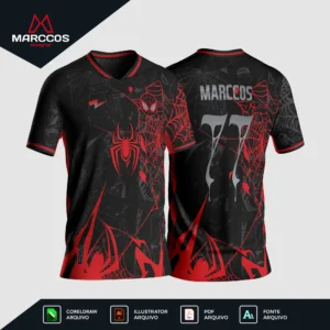 Arte Camisa Interclasse Homem Aranha
