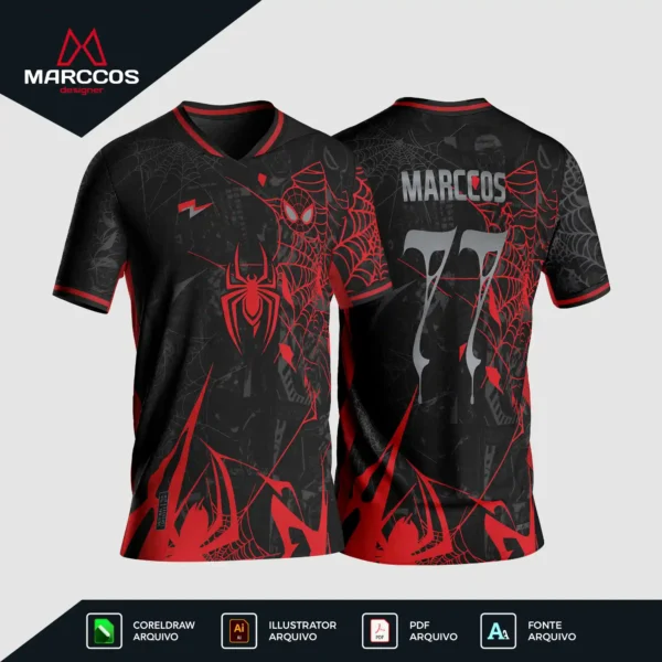 Arte Camisa Interclasse Homem Aranha