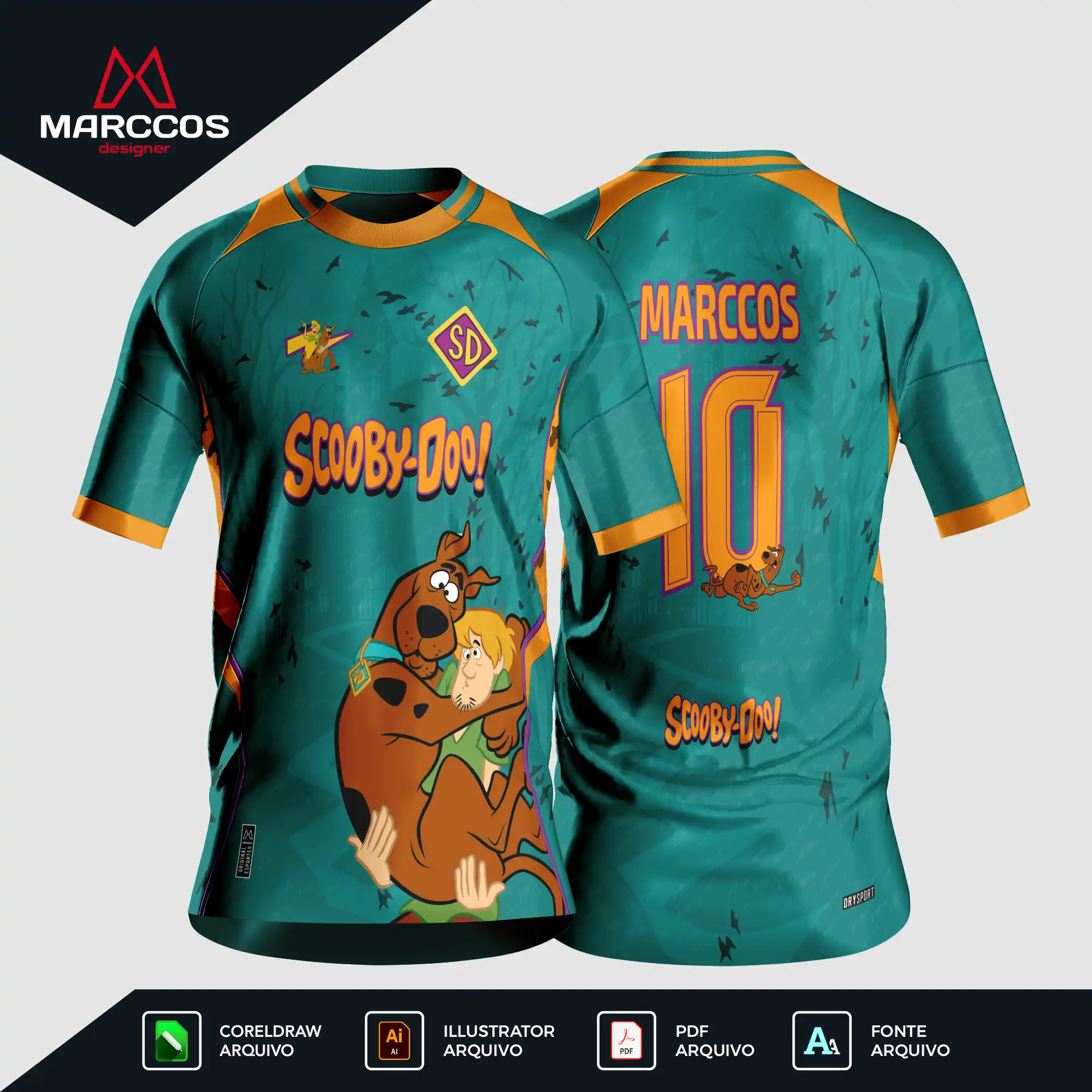 Arte Camisa Interclasse Scooby-Doo