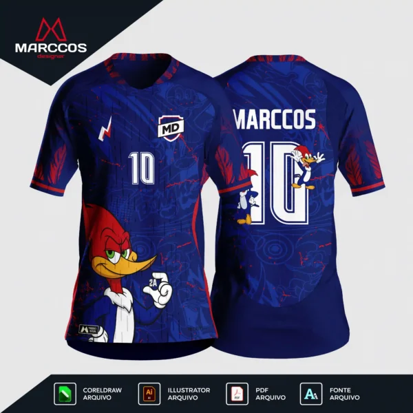 Arte Camisa Interclasse Pica Pau