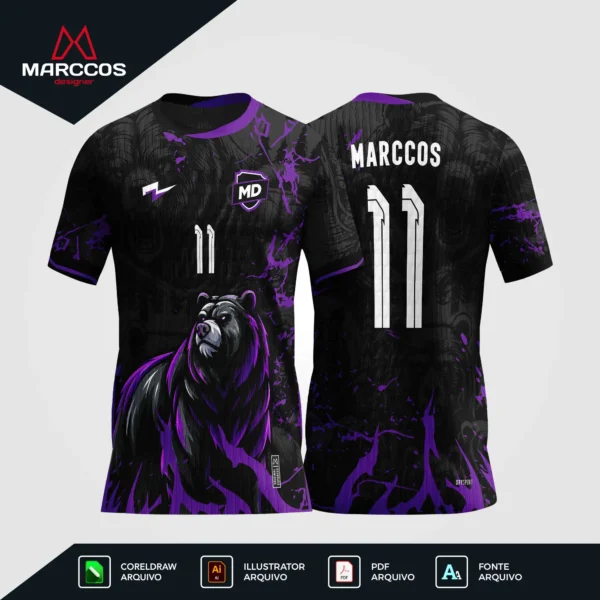 Arte Camisa Interclasse Urso