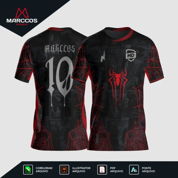 Arte Camisa Interclasse Homem Aranha