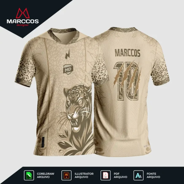 Arte Camisa Interclasse Onça