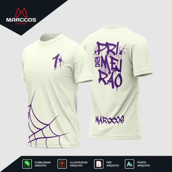 Arte Camisa Primeirão Teia de Aranha