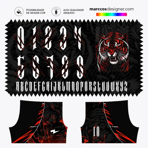 Arte Camisa Interclasse Tigre