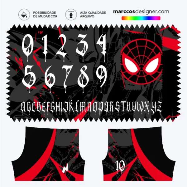 Arte Camisa Interclasse Homem Aranha