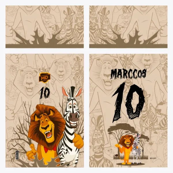Arte Camisa Interclasse Madagascar