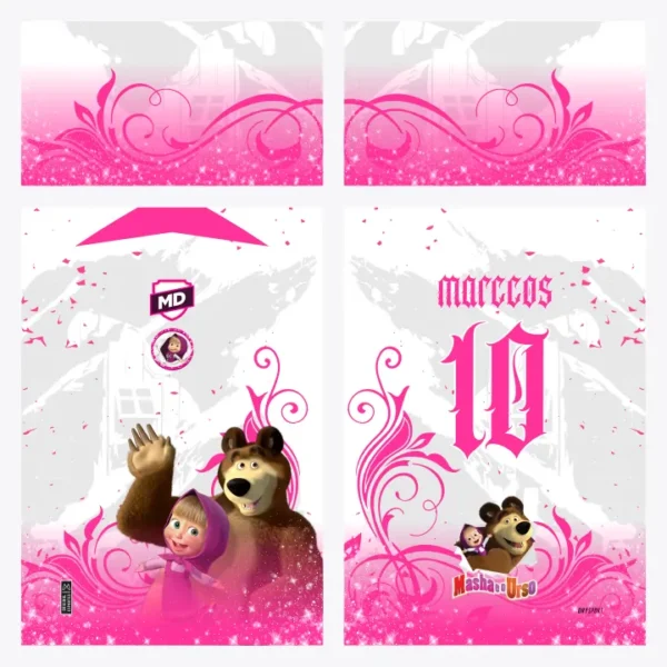Arte Camisa Interclasse Masha e o Urso