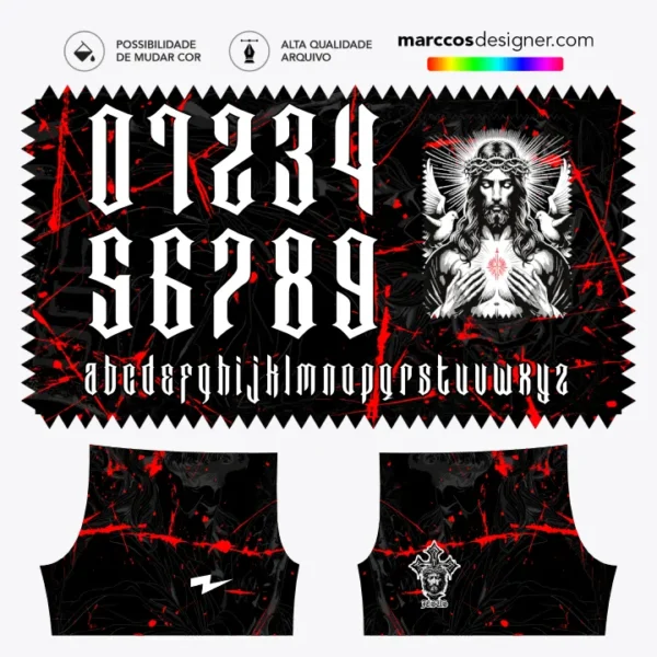 Arte Camisa Interclasse Jesus Cristo