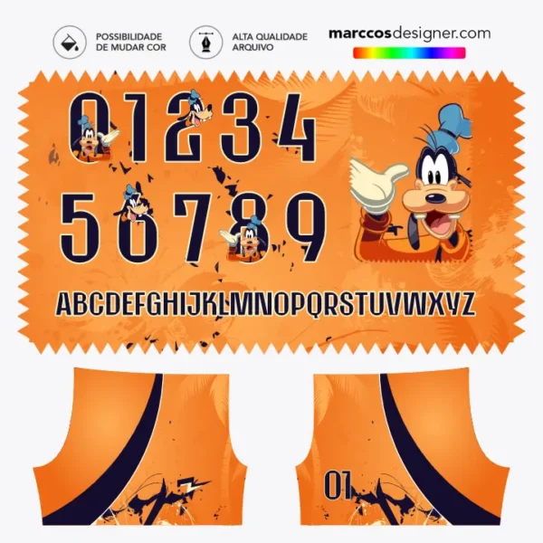 Arte Camisa Interclasse Pateta