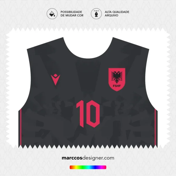 Arte Terceira Camisa Albânia Titular 2023.2024