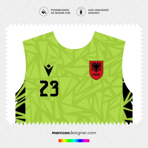 Arte Vetor Camisa Albânia Goleiro 2024