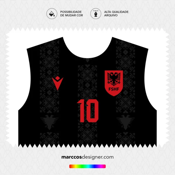 Arte Vetor Terceira Camisa Albânia 2024