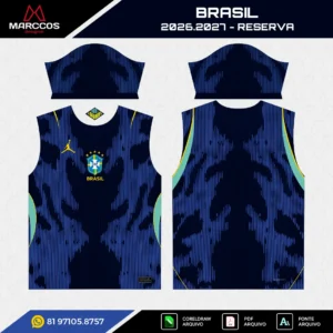 Arte Vetor Camisa Brasil Reserva 2026.2027 Arte Vetor Camisa Brasil Reserva 2026.2027
