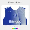 Arte Vetor Camisa Chelsea Pré-Jogo 2025.2026 Arte Vetor Camisa Chelsea Pré-Jogo 2025.2026