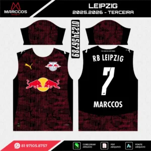 Arte Vetor Terceira Camisa RB Leipzig 2025.2026