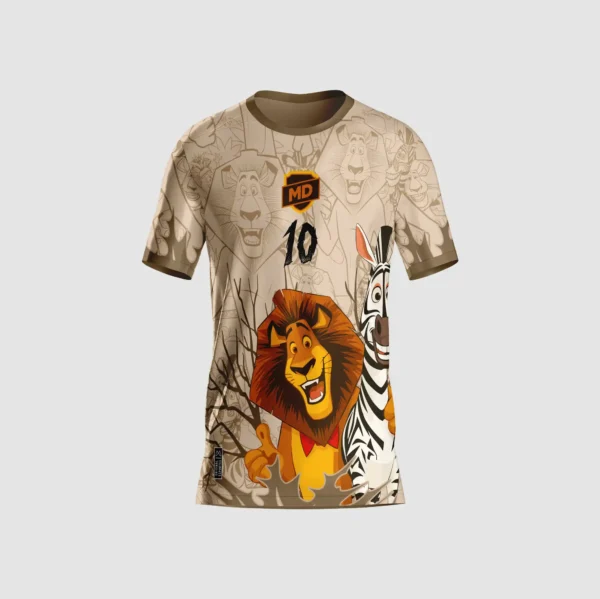 Arte Camisa Interclasse Madagascar