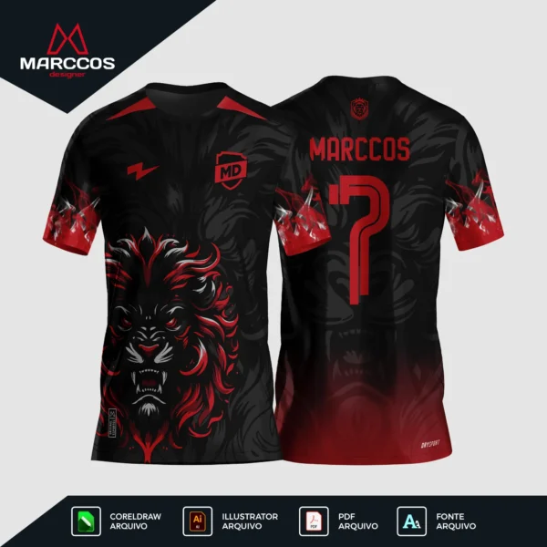 Arte Camisa Interclasse Leão