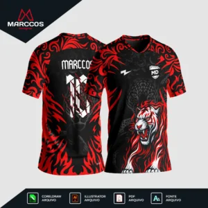 Arte Camisa Interclasse Onça