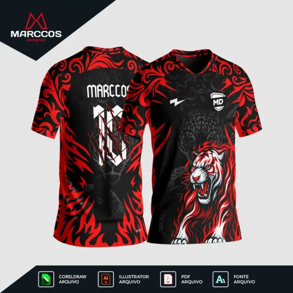 Arte Camisa Interclasse Onça