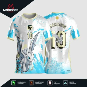 Arte Camisa Interclasse Fúria de Luz