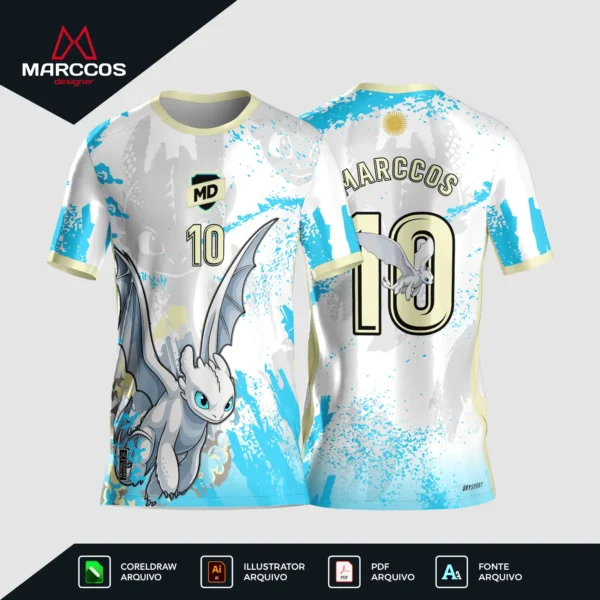 Arte Camisa Interclasse Fúria de Luz