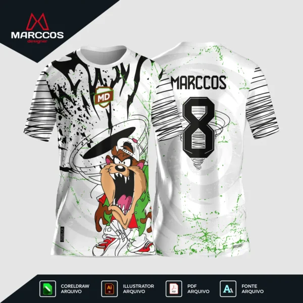 Arte Camisa Interclasse Taz Mania