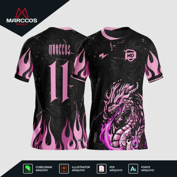 Arte Camisa Interclasse Dragão