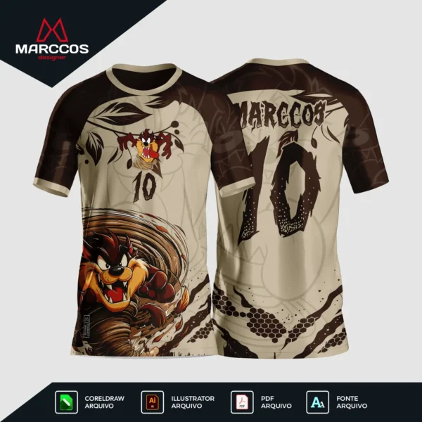 Arte Camisa Interclasse Taz Mania