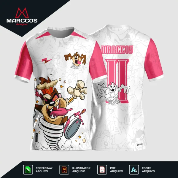 Arte Camisa Interclasse Taz Mania