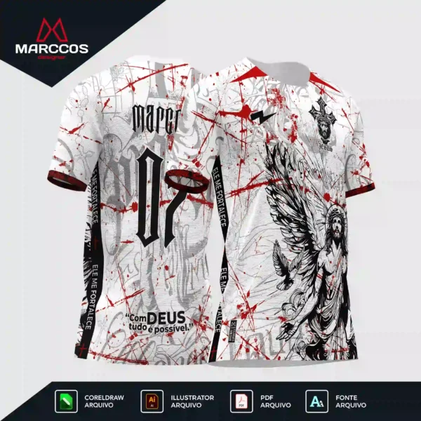 Arte Camisa Interclasse Jesus Cristo